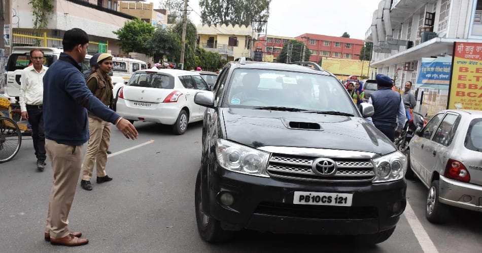 Simarjit Bains's son traffic chalan in ludhiana, punjab news