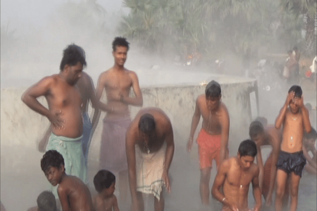 hot spring water in rajasthan sitapur village.