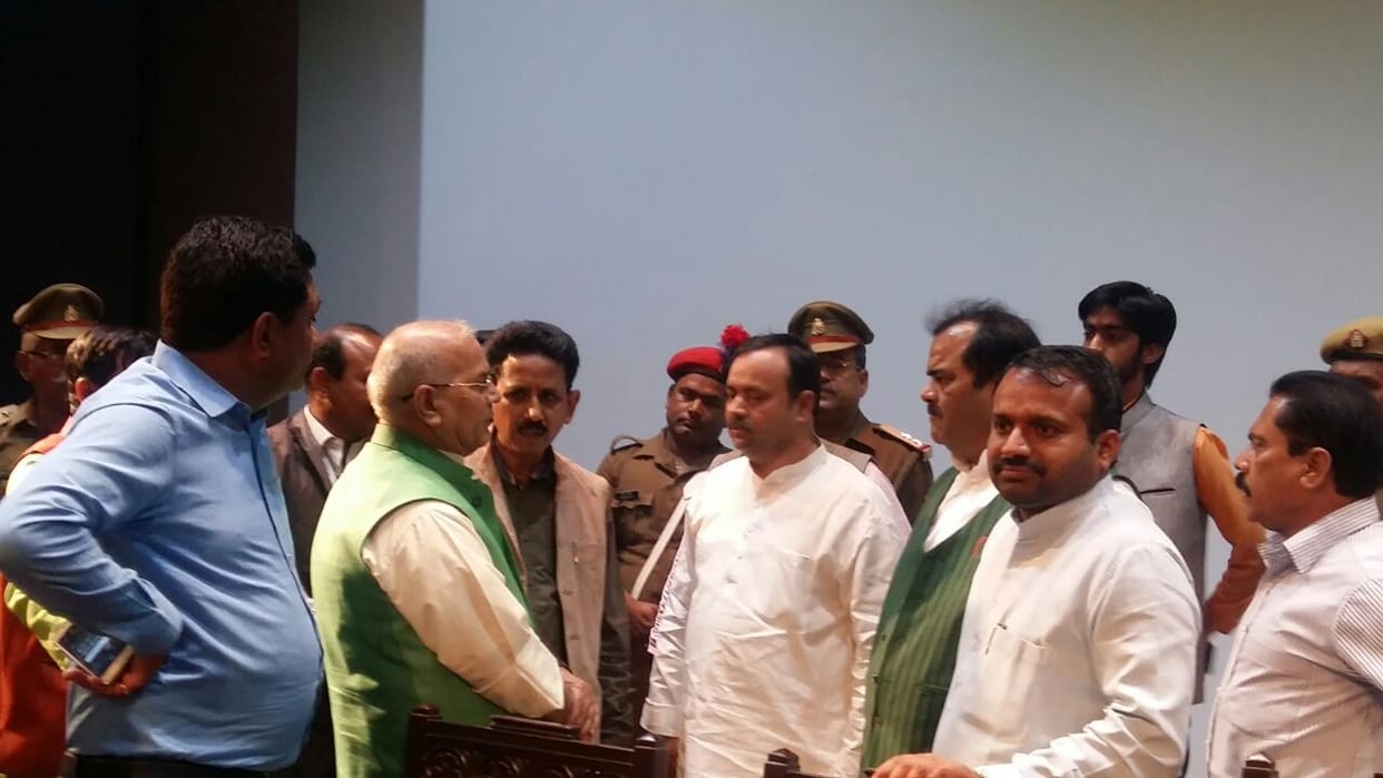 keshav maurya weets about mla meet
