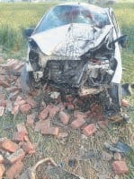 road accident, head constable and his wife dead, son injured, kurukshetra