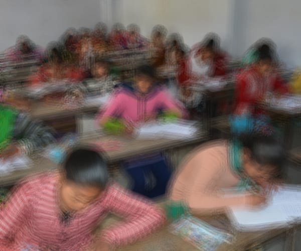 Students cheating in exam