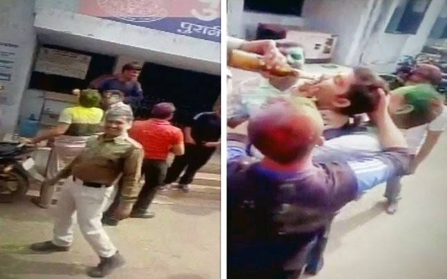 15 Gwalior cops suspended after viral video shows them drinking inside police station
