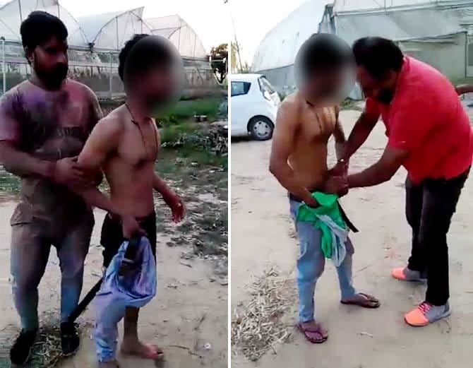 boy forced to take off clothes and beaten by three boys, photos and video viral on social media