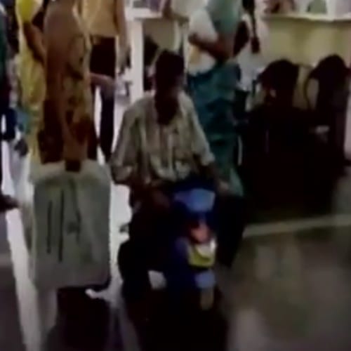 Patient forced to use child’s tricycle at Govt Hospital in Hyderabad