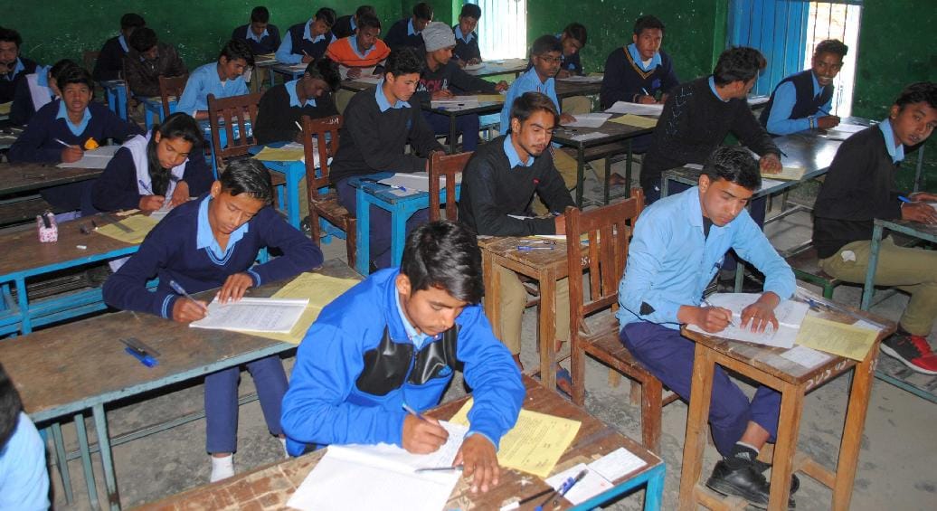 Copies written out of the examination center