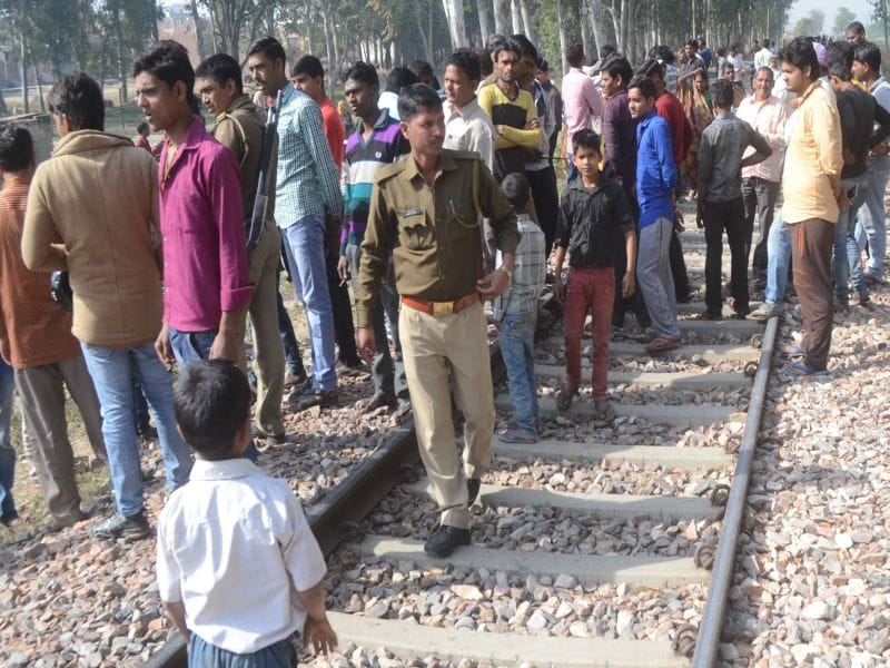 Fight with wife, ahead of train, death