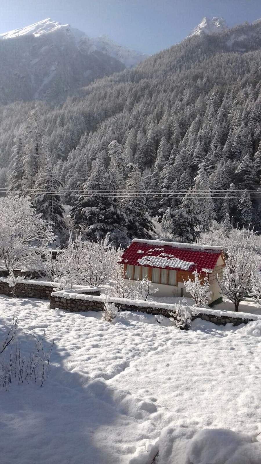 awesome photos of snowfall in uttarakhand