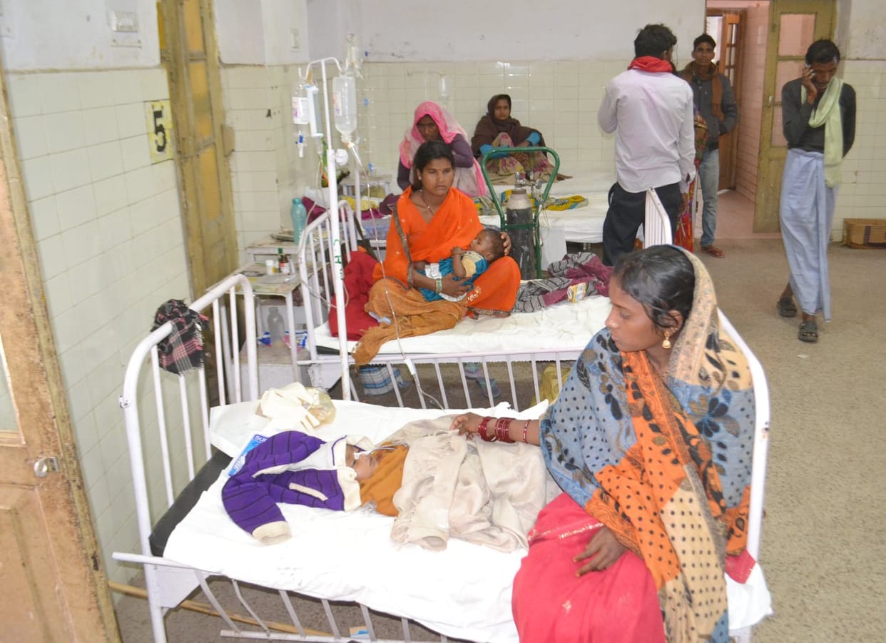 Children with diarrhea, fever children