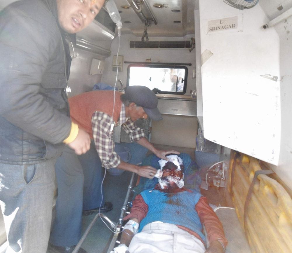 bear attacked on a villager