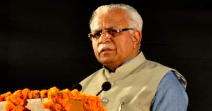 MANOHAR LAL KHATTAR IN CONVOCATION IN PTC SUNARIYA IN ROHTAK 