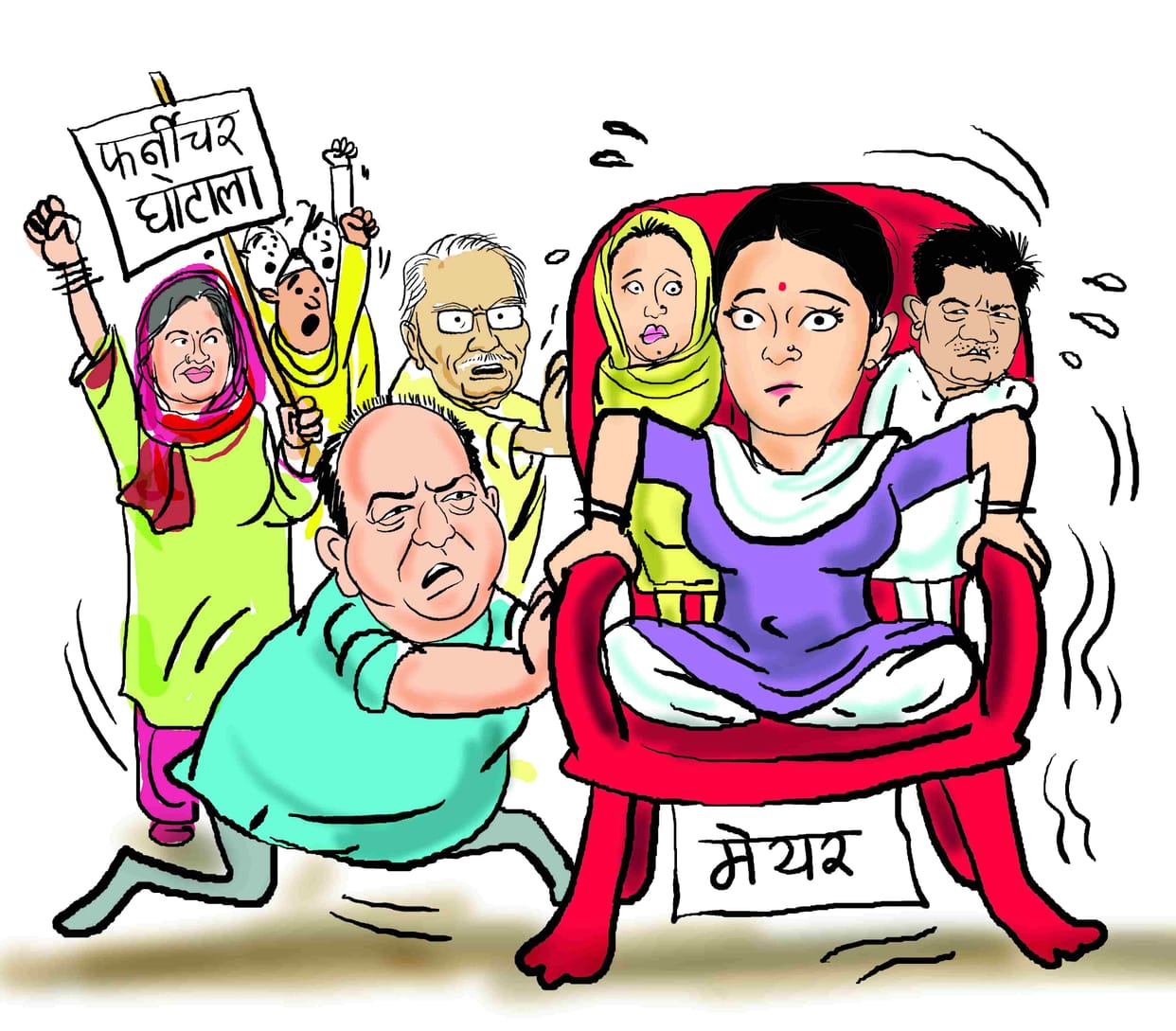 nagar nigam furniture buying, vigilance get irregularities