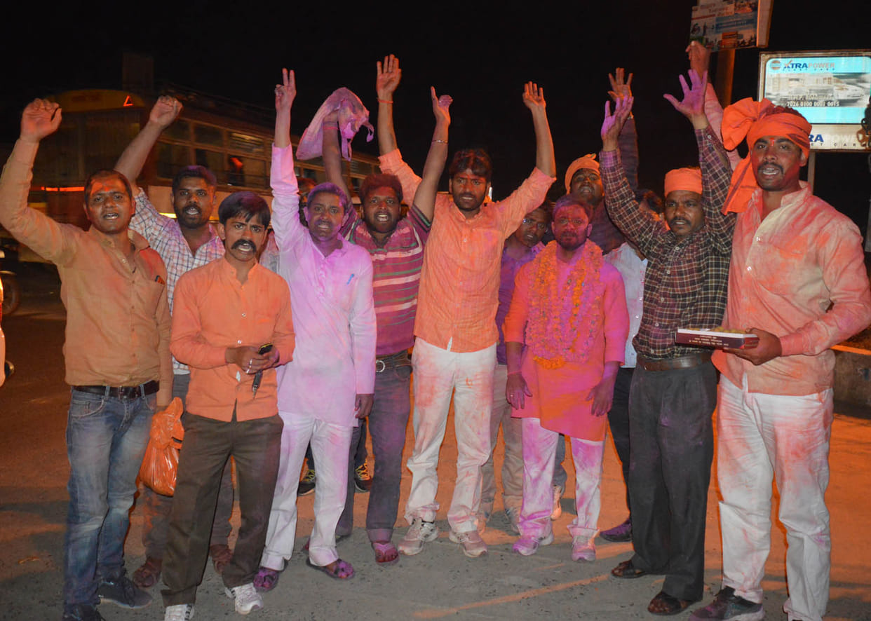 Celebrating CM's announcement