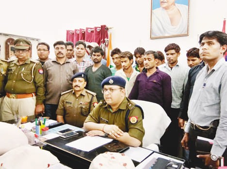 Nine crooks arrested in the encounter