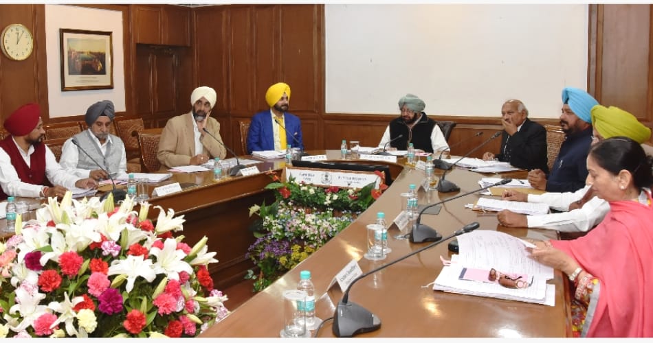 Captain amarinder singh first cabinate meeting, punjab news