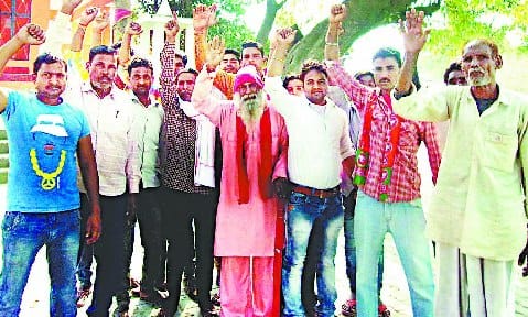 Demonstration against the power department