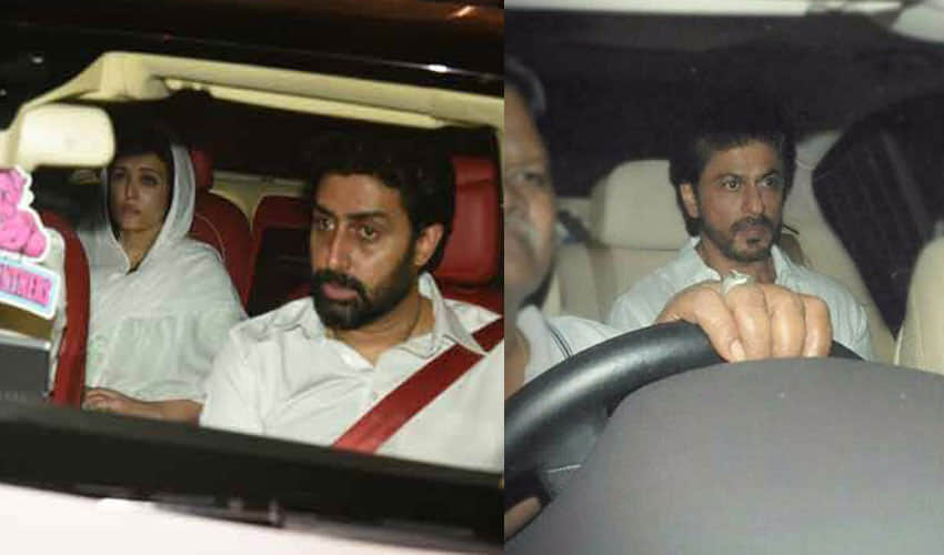 aishwarya rai bachchan reached allahabad for Submerging the remains after a funeral