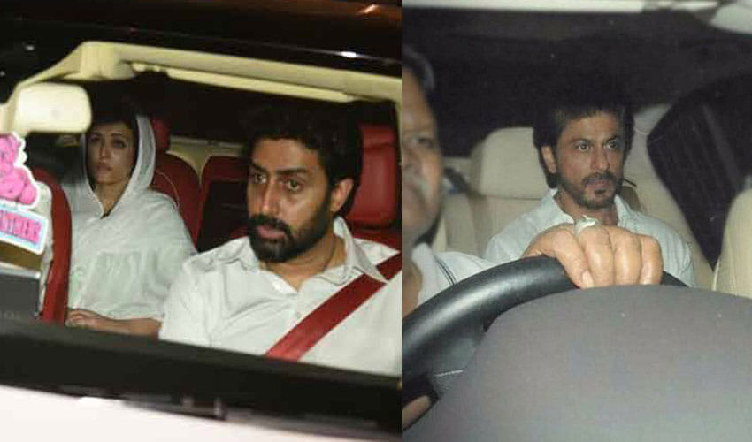 aishwarya rai bachchan reached allahabad for Submerging the remains after a funeral
