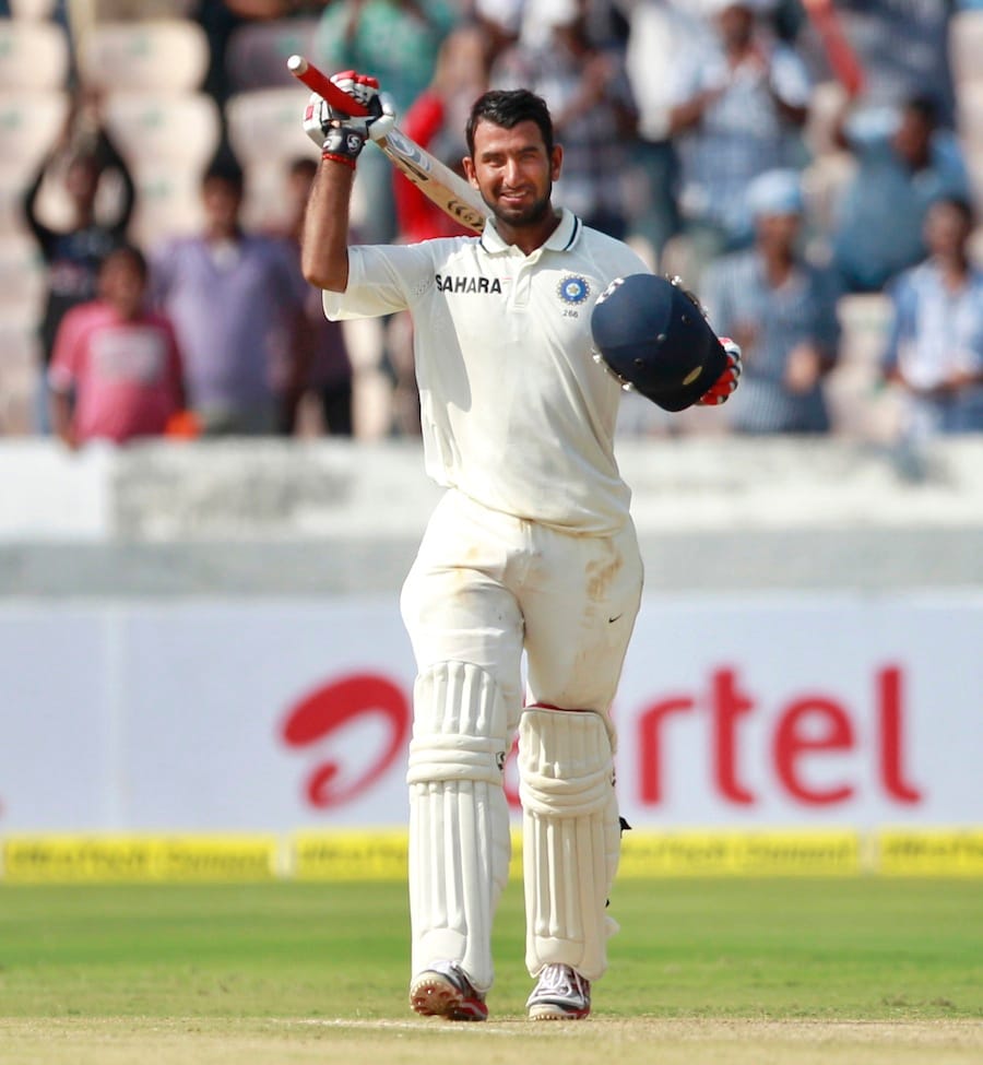 Cheteshwar Pujara became first Cricketer to score Three centuries three Tests played in Sri Lanka