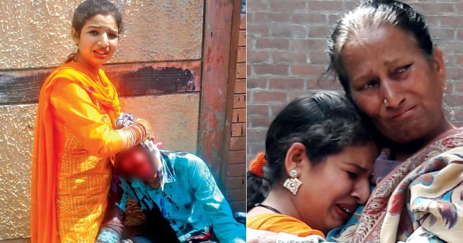 lady was shouting for help and people was busy in capturing video at ludhiana of punjab