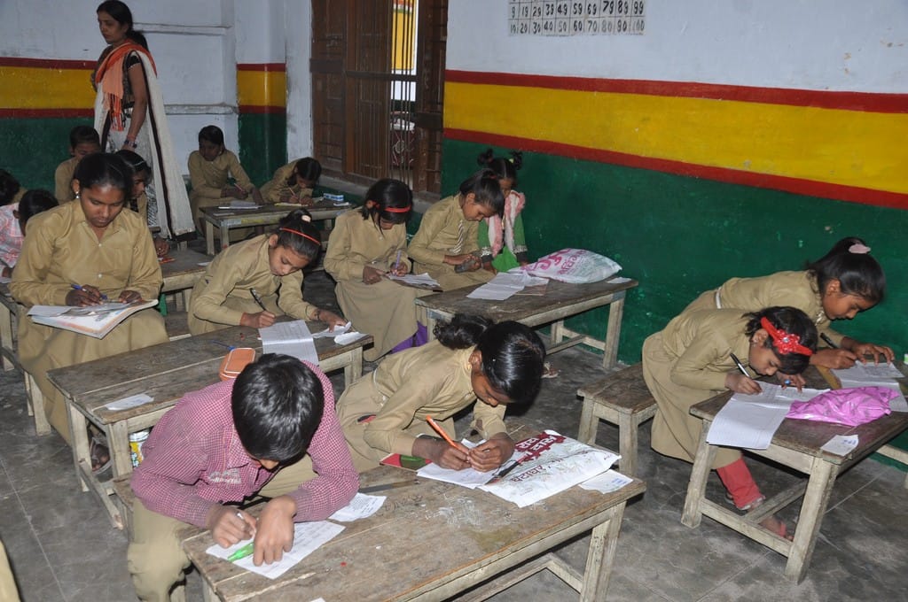 copy in exam of primary school