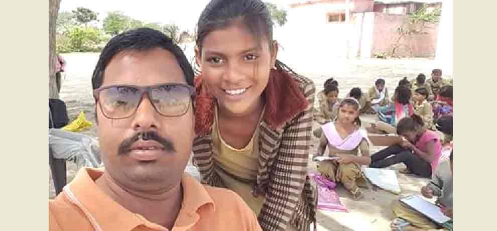 father met with accident and girl adopted by teacher in noida