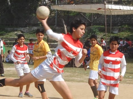 handball final sai hostal win turnament