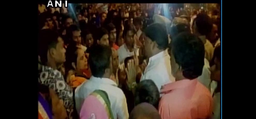 man killed inside police station in hyderabad