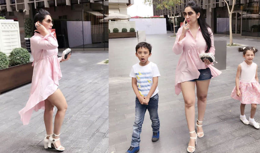 manaytta dutt spending quality time in dubai with twince