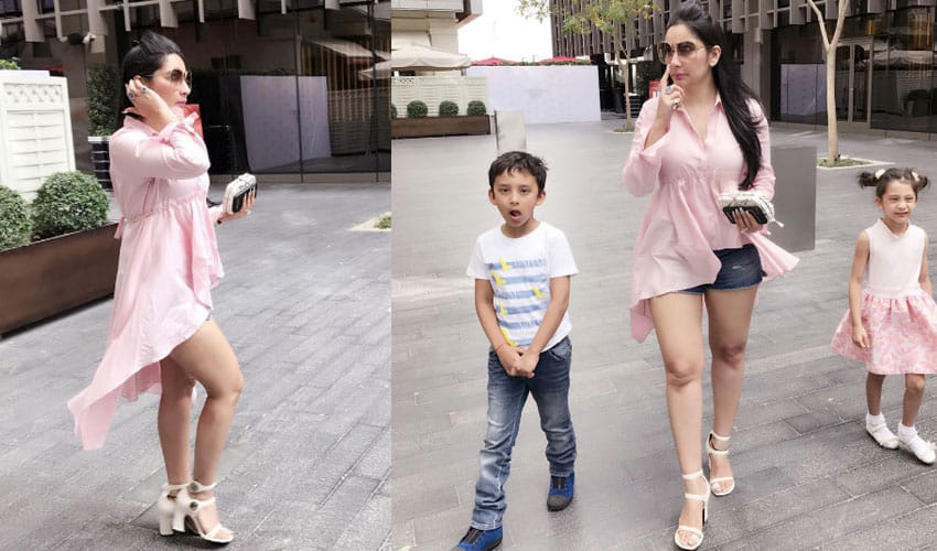 manaytta dutt spending quality time in dubai with twince