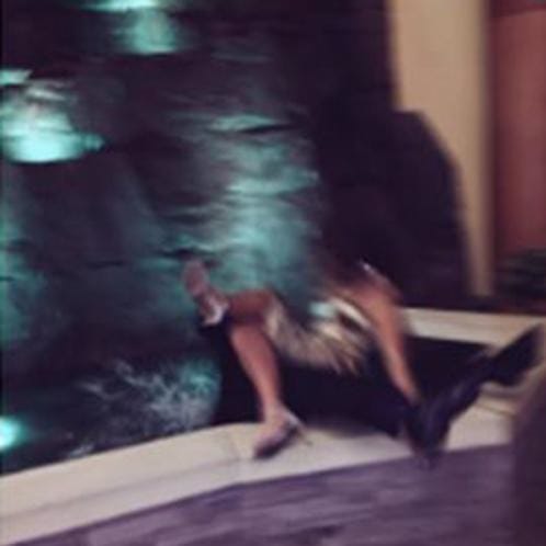 couple taking romantic photos and goes with an accident