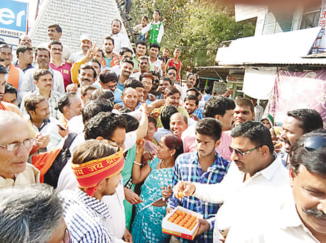 Celebrating on becoming swantrdev Minister