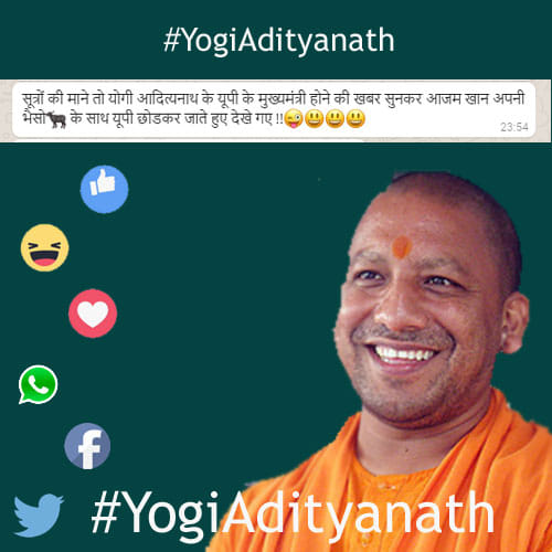 whatsapp jokes on yogi adityanath after being elected up cm