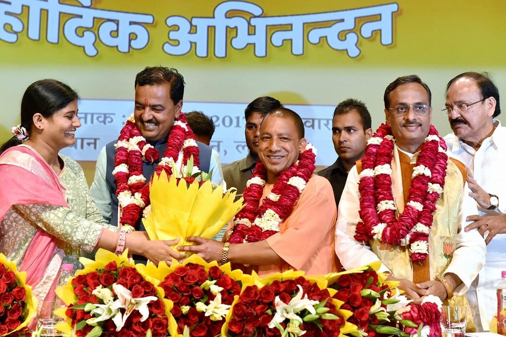 More than one lakh people are expected to attend the swearing-in ceremony Yogi Adityanath