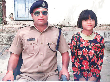 The girl from Sambhal district, who was found unclaimed at Sandila station