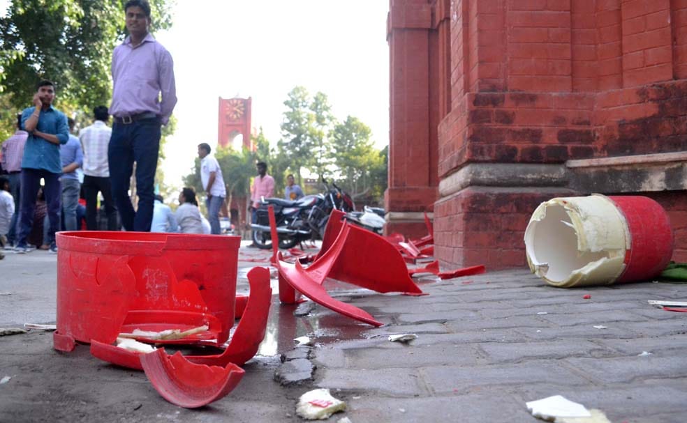 Demolition in Bareilly College