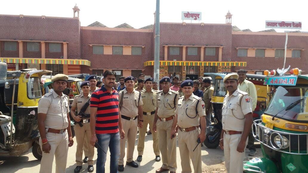 high alert at jodhpur railway station