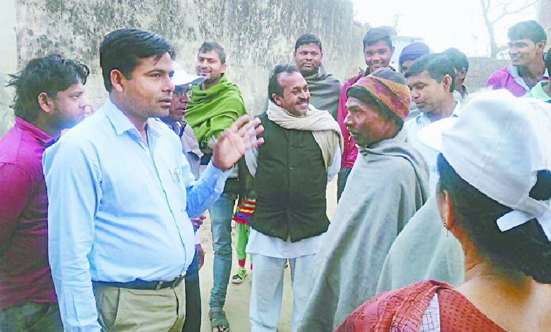 The villagers caught