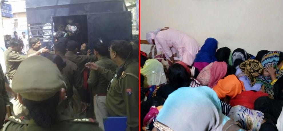 raid in ghaziabad bajariya hotel, arrest 70 couple