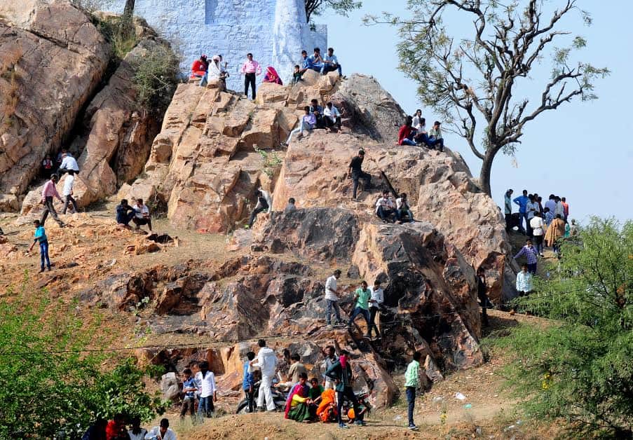 religious fair in sheetla mata temple