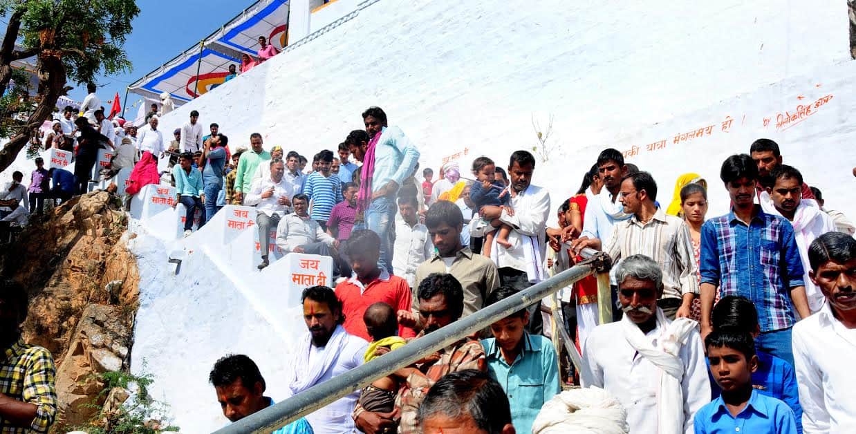 religious fair in sheetla mata temple