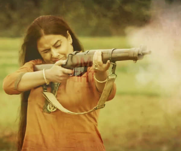 vidya balan learn to use heavy riffles in only ten days 