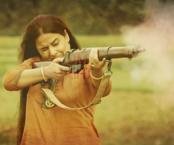 vidya balan learn to use heavy riffles in only ten days 