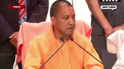FIRST PRESS CONFERENCE OF YOGI ADITYANATH AS CHIEF MINISTER OF UTTAR PRADESH