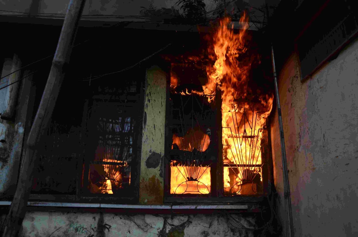 fire breaks in commerce college in jammu