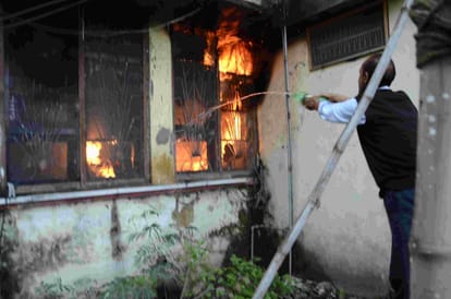 fire breaks in commerce college in jammu