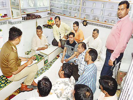Looted jewelery shop
