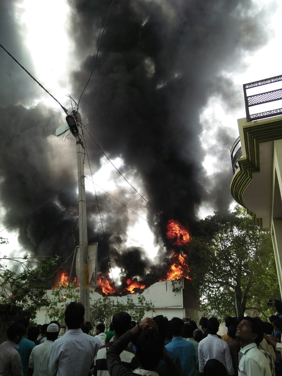 fire in a factory in barabanki