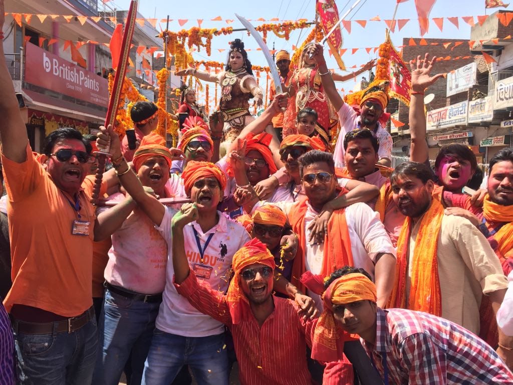 purvanchal biggest procession mahaviri jhanda makes record