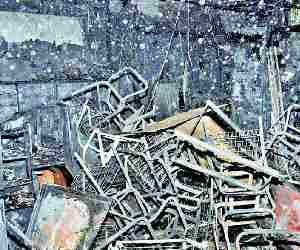 Fire in furniture showroom