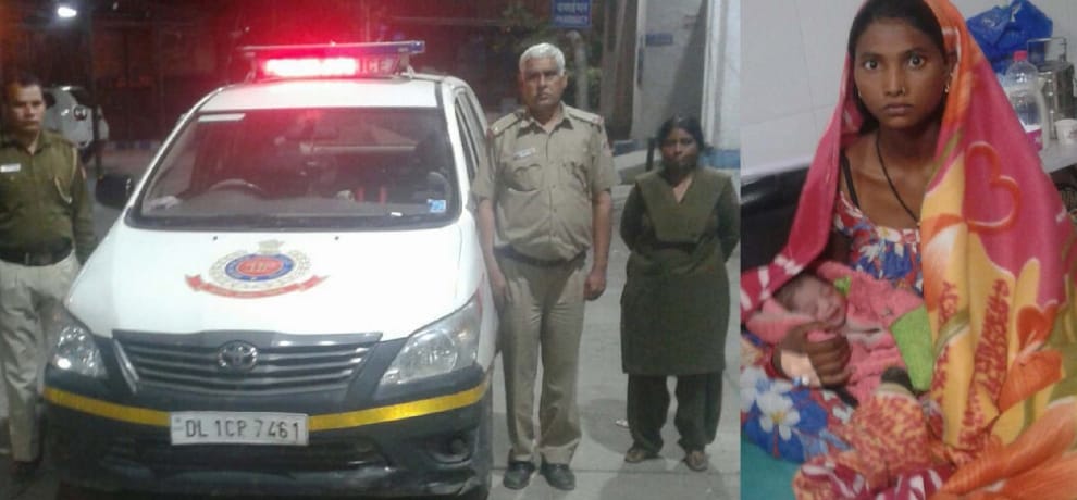 Delhi police saved the life of this new angel saved